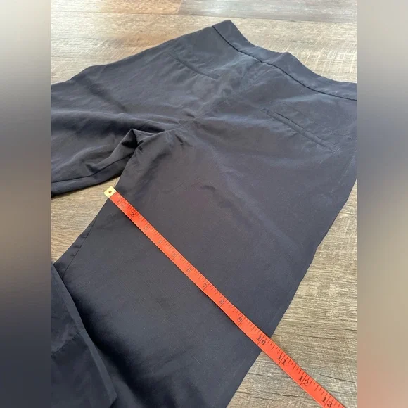 Jil Sander Casual Satin Trouser Pants in Midnight Blue - Size Small - US 4/6
